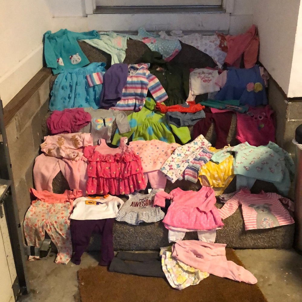 Buy 10 get one free, girl size 6 to 12 months